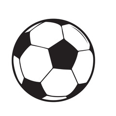 Fototapeta premium Football icon vector silhouette