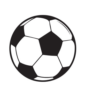 Football icon vector silhouette