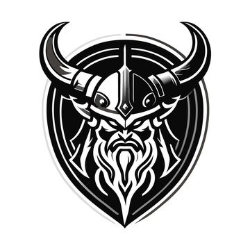 viking logo, warrior