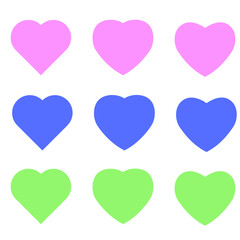 ハート　イラスト