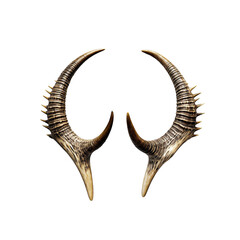 Fototapeta premium Animal horns iisolated on transparent background
