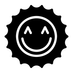 sun glyph icon