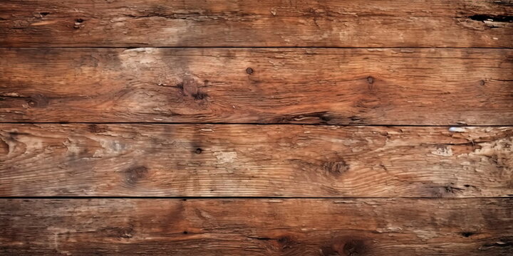 top view of a distressed wooden table texture, highlighting its aged and weathered appearance.