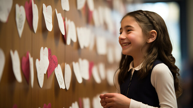 An emotional moment of a teacher receiving a heartfelt 'thank you' note from a student 