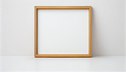 Canvas, Photo Mockup frame on a wall, Elegant boho bedroom interior. 