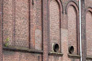 brick industrial building with ventilation from the 1920s