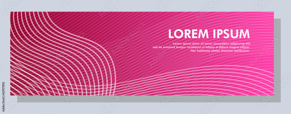 Canvas Prints abstract banner design. vector shape background. modern graphic template banner pattern for social m