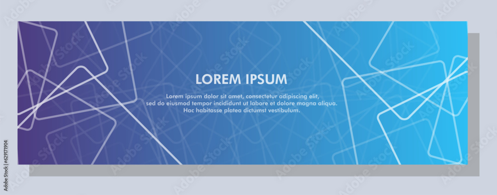 Canvas Prints abstract banner design. vector shape background. modern graphic template banner pattern for social m