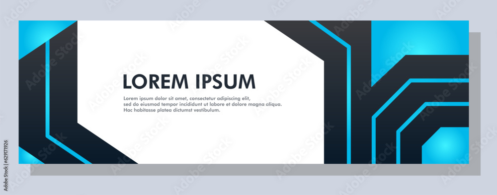 Canvas Prints abstract banner design. vector shape background. modern graphic template banner pattern for social m