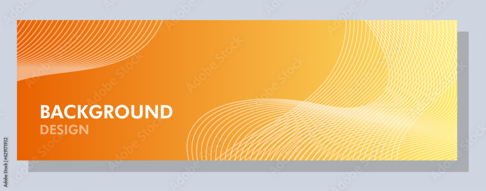 Wall mural abstract banner design. vector shape background. modern graphic template banner pattern for social m