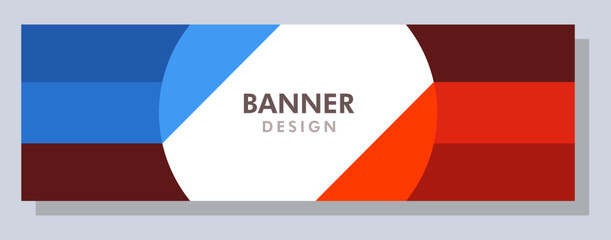 Abstract banner design. Vector shape background. Modern Graphic Template Banner pattern for social media and web sites.