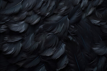 Abstract black feather background