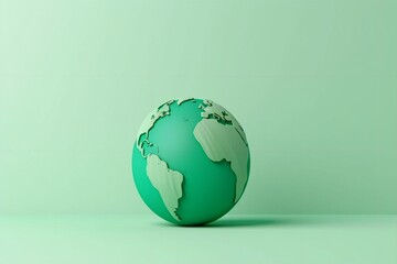 world environment and Earth day concept with green globe