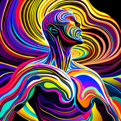 man in fantastic vibes