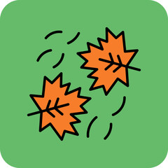 Leaves Falling Icon