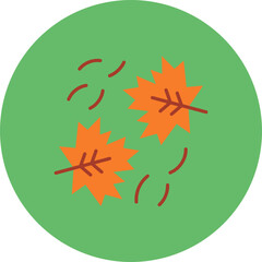 Leaves Falling Icon
