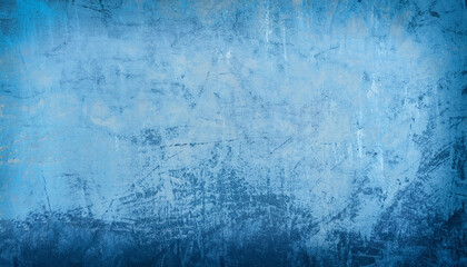 Blue shabby scratched texture wall