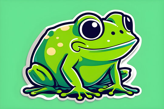 A cute frog character