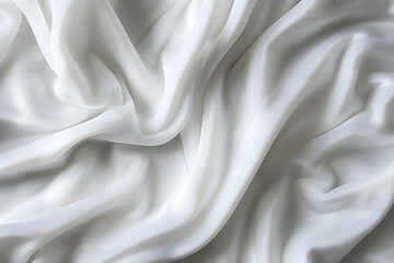 Obraz premium Soft wthite velvet textile background created with Generative AI technology