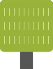 Tree illustration. Green plant. 