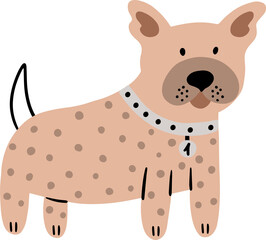 Dog character. Cute puppy illustration. 