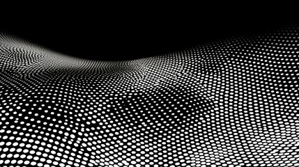 Monochrome printin graster abstract vector halftone.Generative AI.