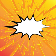 Colorful Comic book, Cartoon comic background with various speech bubbles, symbols, pop-art style and sound effect and  style Rays, radial, halftone, dotted effect colored Halftone Backgrounds
