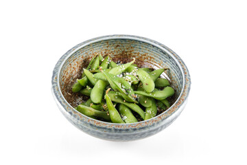 Sugar snap peas with condiments