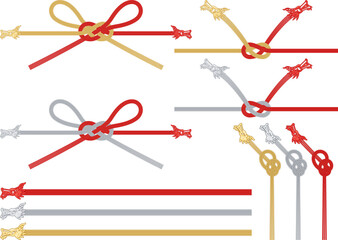 龍の頭をアレンジした水引のセット