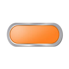 Orange Rounded Rectangle Button on White