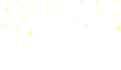 Transparent Golden Stars Light Effect Glitter Sparkle Border. Flash Of Light