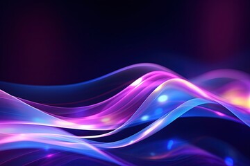 abstract futuristic background with pink blue glowing neon moving high speed wave lines and bokeh lights. Data transfer concept Fantastic wallpaper