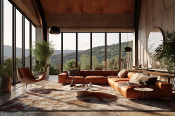 Comfortable japanese inspired living room 