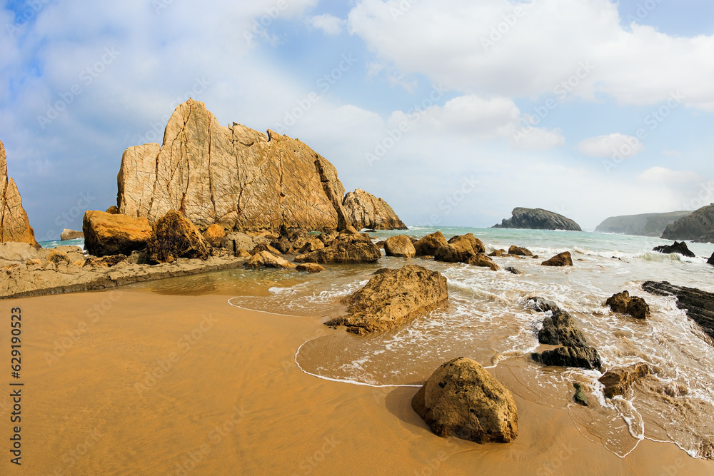 Wall mural the playa de la arnia beach.