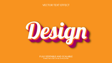 3D Fully Editable Vector Eps Text Effect Template Design