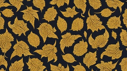 Silk Fabric - Flowes Pattern - Generative AI 
