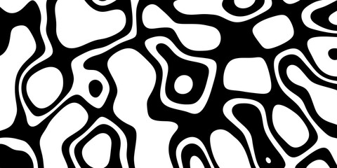 Abstract modern minimal black and white monochrome geometry terrain lines psychedelic pattern texture