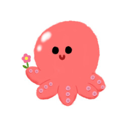 octopus isolated on white
