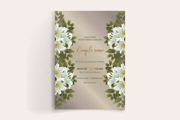 wedding floral invitation card templates