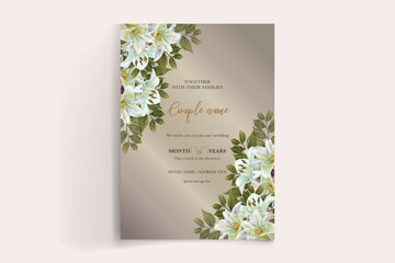 Fototapeta na wymiar wedding floral invitation card templates