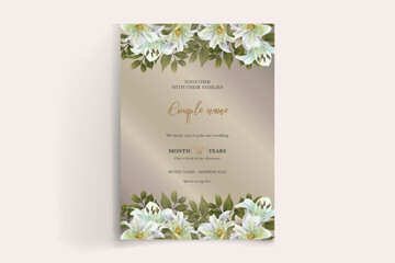 wedding floral invitation card templates