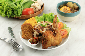 Nasi Tutug Oncom, Rice with Fermented Peanut