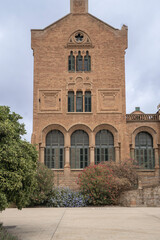 Fototapeta na wymiar Hospital Sant Pau Barcelona old beautiful building