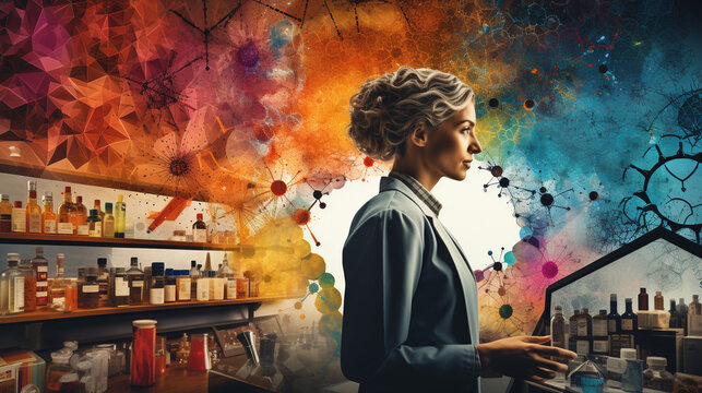 A collage of diverse scientific fields, celebrating the interdisciplinary nature of modern research 