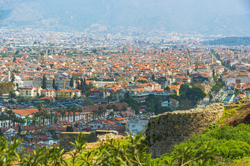 Fototapeta premium aerial view of the city