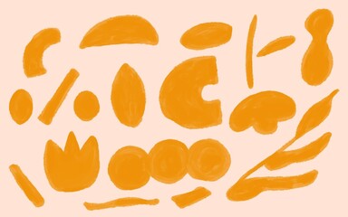 黄色幾何学模様