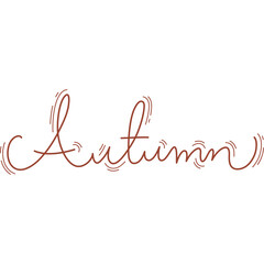 Obraz na płótnie Canvas autumn text typo decorated for decoration, website, web, mobile app, printing, banner, logo, poster design, etc.