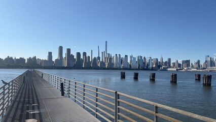 Obraz premium Manhattan skyline from West Newyork