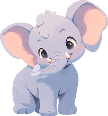 Naklejka premium Majestic Elephants Captivating Moments in the Wild