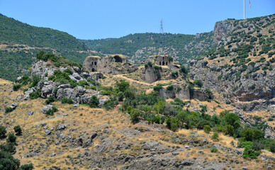 Bakras Castle, located in Belen, Turkey, was built during the Hellenistic Period.